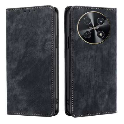 RFID Anti-theft Brush Magnetic Leather Phone Case, For Huawei nova 12i 4G, For Huawei Pura 70, For Huawei nova 12 5G, For Huawei Mate 60 Pro / Pro+