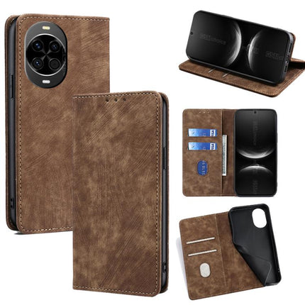 RFID Anti-theft Brush Magnetic Leather Phone Case, For Huawei nova 14 Pro 5G, For Huawei nova 14 5G, For Huawei Pura 70 Pro / Pro+, For Huawei Pura 70 Ultra