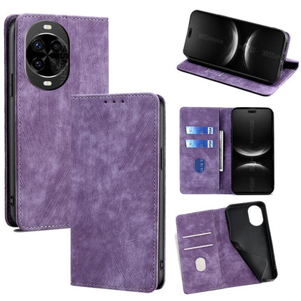 RFID Anti-theft Brush Magnetic Leather Phone Case, For Huawei nova 14 Pro 5G, For Huawei nova 14 5G, For Huawei Pura 70 Pro / Pro+, For Huawei Pura 70 Ultra