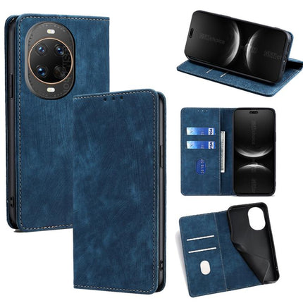 RFID Anti-theft Brush Magnetic Leather Phone Case, For Huawei Pura 80 5G, For Huawei nova 14 Ultra 5G, For Huawei nova 14 Pro 5G, For Huawei nova 14 5G