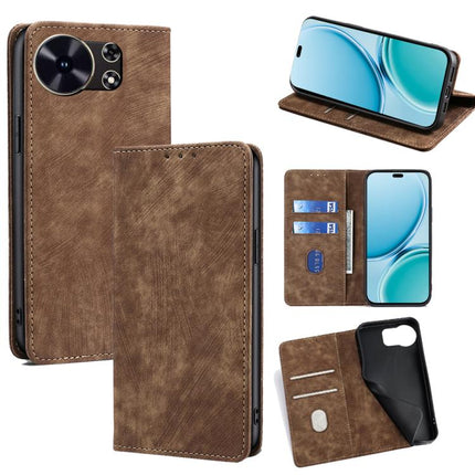 RFID Anti-theft Brush Magnetic Leather Phone Case, For Huawei Mate 80 5G, For Huawei Maimang 40 5G, For Huawei Pura 80 5G, For Huawei nova 14 Ultra 5G