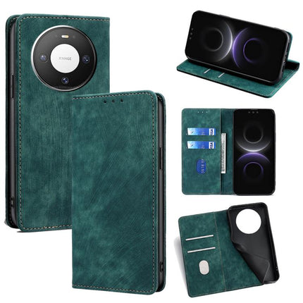 RFID Anti-theft Brush Magnetic Leather Phone Case, For Huawei Mate 80 5G, For Huawei Maimang 40 5G, For Huawei Pura 80 5G, For Huawei nova 14 Ultra 5G