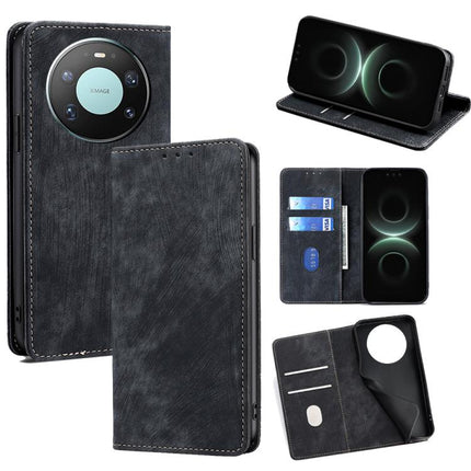 RFID Anti-theft Brush Magnetic Leather Phone Case, For Huawei nova 15, For Huawei Mate 80 Pro Max 5G, For Huawei Mate 80 5G, For Huawei Maimang 40 5G