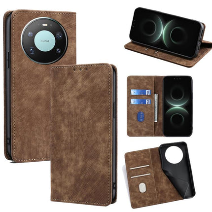 RFID Anti-theft Brush Magnetic Leather Phone Case, For Huawei nova 15, For Huawei Mate 80 Pro Max 5G, For Huawei Mate 80 5G, For Huawei Maimang 40 5G