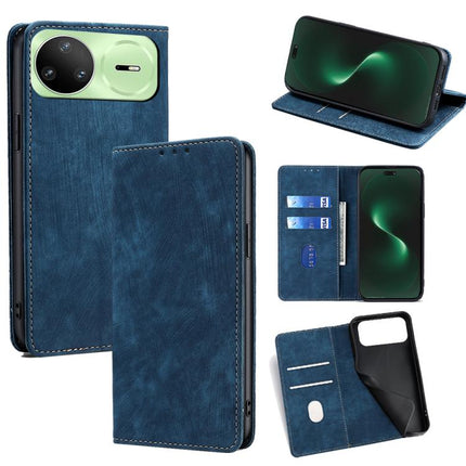 RFID Anti-theft Brush Magnetic Leather Phone Case, For Huawei nova 15 Ultra, For Huawei nova 15 Pro, For Huawei nova 15, For Huawei Mate 80 Pro Max 5G