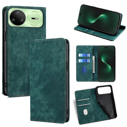 RFID Anti-theft Brush Magnetic Leather Phone Case, For Huawei nova 15 Ultra, For Huawei nova 15 Pro, For Huawei nova 15, For Huawei Mate 80 Pro Max 5G