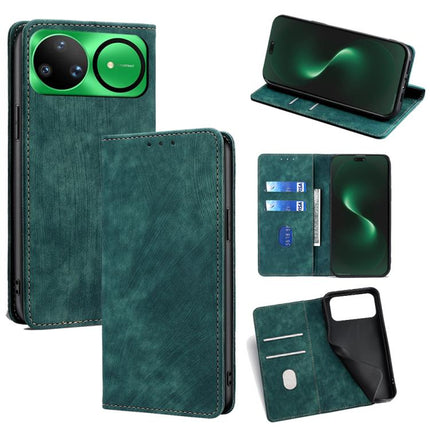 RFID Anti-theft Brush Magnetic Leather Phone Case, For Huawei nova 15 Ultra, For Huawei nova 15 Pro, For Huawei nova 15, For Huawei Mate 80 Pro Max 5G