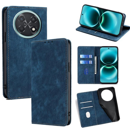 RFID Anti-theft Brush Magnetic Leather Phone Case, For Huawei Enjoy 90 Pro Max 5G, For Huawei Enjoy 90 Plus 5G, For Huawei nova 15 Ultra, For Huawei nova 15 Pro
