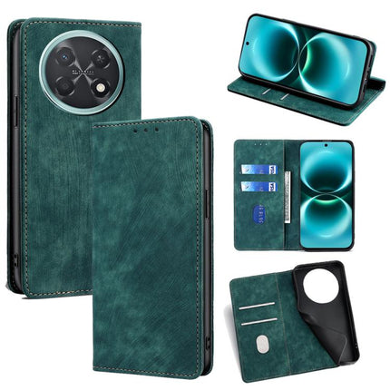 RFID Anti-theft Brush Magnetic Leather Phone Case, For Huawei Enjoy 90 Pro Max 5G, For Huawei Enjoy 90 Plus 5G, For Huawei nova 15 Ultra, For Huawei nova 15 Pro