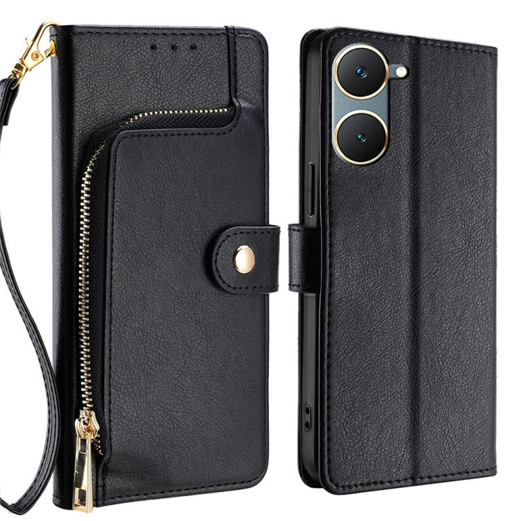 Zipper Bag Leather Phone Case, For vivo V30e 5G Global, For vivo iQOO Z9x 5G, For vivo iQOO Z9 Turbo, For vivo Y03 4G, For vivo Y100 5G IDN, For vivo Y78 Plus 5G