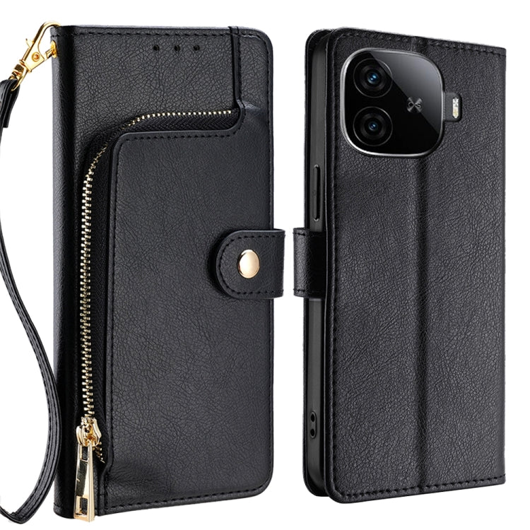 Zipper Bag Leather Phone Case, For vivo V30e 5G Global, For vivo iQOO Z9x 5G, For vivo iQOO Z9 Turbo, For vivo Y03 4G, For vivo Y100 5G IDN, For vivo Y78 Plus 5G