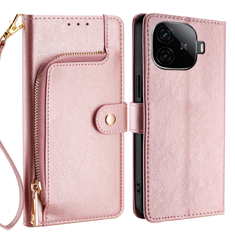 Zipper Bag Leather Phone Case, For vivo V30e 5G Global, For vivo iQOO Z9x 5G, For vivo iQOO Z9 Turbo, For vivo Y03 4G, For vivo Y100 5G IDN, For vivo Y78 Plus 5G