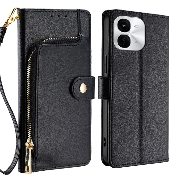 Zipper Bag Leather Phone Case, For vivo V30e 5G Global, For vivo iQOO Z9x 5G, For vivo iQOO Z9 Turbo, For vivo Y03 4G, For vivo Y100 5G IDN, For vivo Y78 Plus 5G