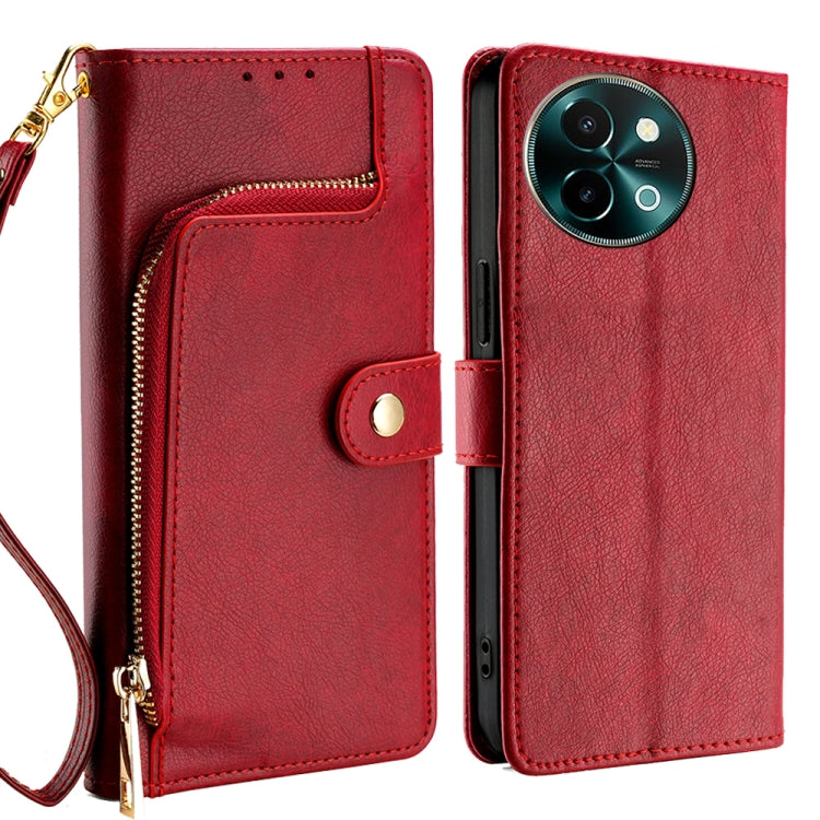 Zipper Bag Leather Phone Case, For vivo X200 Pro 5G, For vivo S19 Pro, For vivo S19, For vivo Y28 4G, For vivo X100s, For vivo Y38 5G / T3x Global