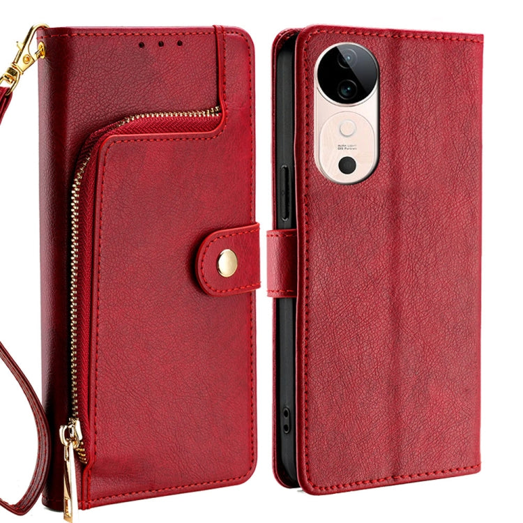 Zipper Bag Leather Phone Case, For vivo X200 Pro 5G, For vivo S19 Pro, For vivo S19, For vivo Y28 4G, For vivo X100s, For vivo Y38 5G / T3x Global