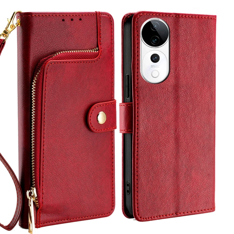 Zipper Bag Leather Phone Case, For vivo X200 Pro 5G, For vivo S19 Pro, For vivo S19, For vivo Y28 4G, For vivo X100s, For vivo Y38 5G / T3x Global