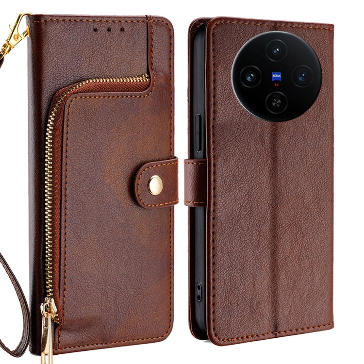 Zipper Bag Leather Phone Case, For vivo X200 Pro 5G, For vivo S19 Pro, For vivo S19, For vivo Y28 4G, For vivo X100s, For vivo Y38 5G / T3x Global