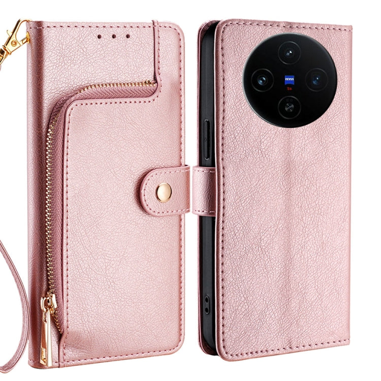Zipper Bag Leather Phone Case, For vivo X200 Pro 5G, For vivo S19 Pro, For vivo S19, For vivo Y28 4G, For vivo X100s, For vivo Y38 5G / T3x Global