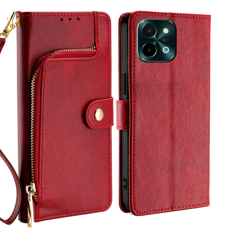 Zipper Bag Leather Phone Case, For vivo X200 Pro 5G, For vivo S19 Pro, For vivo S19, For vivo Y28 4G, For vivo X100s, For vivo Y38 5G / T3x Global