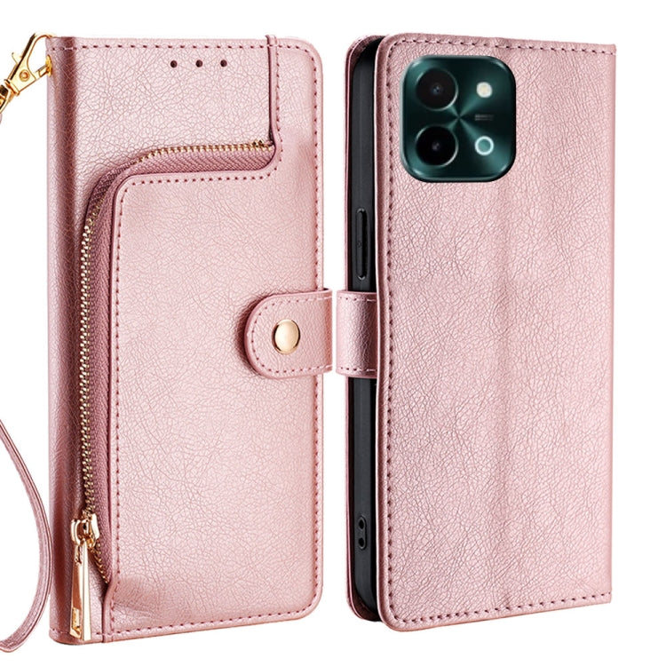 Zipper Bag Leather Phone Case, For vivo X200 Pro 5G, For vivo S19 Pro, For vivo S19, For vivo Y28 4G, For vivo X100s, For vivo Y38 5G / T3x Global