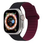 For Apple Watch 3 38mm / Black Wine Red