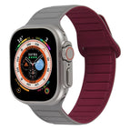 For Apple Watch 9 41mm / Grey Wine Red
