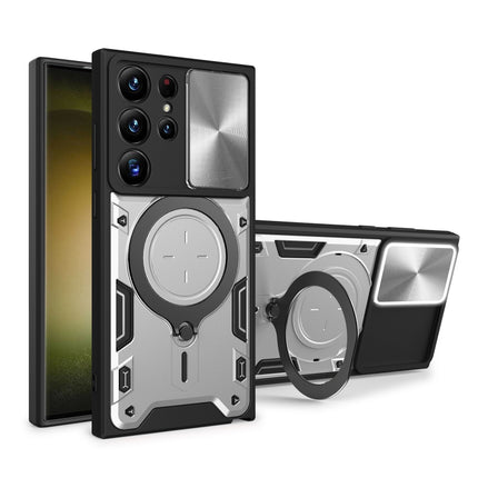 CD Texture Sliding Camshield Magnetic Holder Phone Case, For Samsung Galaxy A23 5G, For Samsung Galaxy A34 5G, For Samsung Galaxy A54 5G, For Samsung Galaxy S23 Ultra 5G