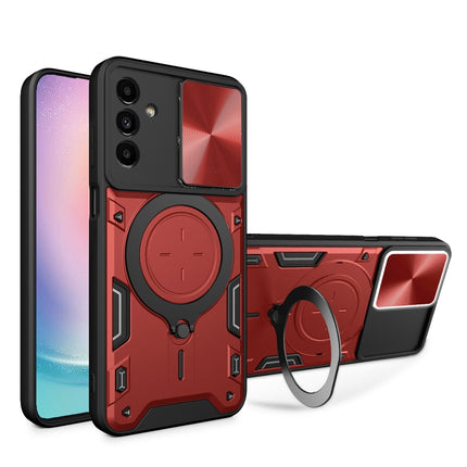 CD Texture Sliding Camshield Magnetic Holder Phone Case, For Samsung Galaxy S24 FE 5G, For Samsung Galaxy S24+ 5G, For Samsung Galaxy S24 5G, For Samsung Galaxy A24 4G