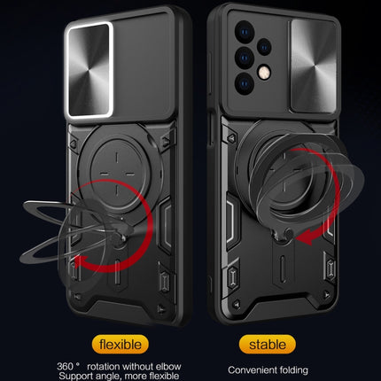 CD Texture Sliding Camshield Magnetic Holder Phone Case, For Samsung Galaxy A23 5G, For Samsung Galaxy A34 5G, For Samsung Galaxy A54 5G, For Samsung Galaxy S23 Ultra 5G