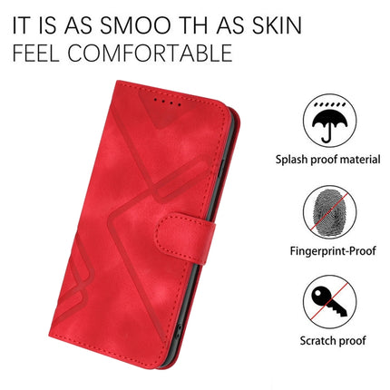 Line Pattern Skin Feel Leather Phone Case, For Xiaomi Redmi 8, For Xiaomi Redmi Note 8, For Xiaomi Redmi Note 8 Pro, For Xiaomi Redmi Note 7