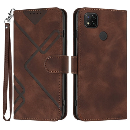 Line Pattern Skin Feel Leather Phone Case, For Xiaomi Poco M3/Redmi 9T, For Xiaomi Mi 11, For Xiaomi Redmi 9C/9C NFC/Poco C3, For Xiaomi Mi 10T Lite 5G