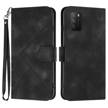 Line Pattern Skin Feel Leather Phone Case, For Xiaomi Poco M3/Redmi 9T, For Xiaomi Mi 11, For Xiaomi Redmi 9C/9C NFC/Poco C3, For Xiaomi Mi 10T Lite 5G