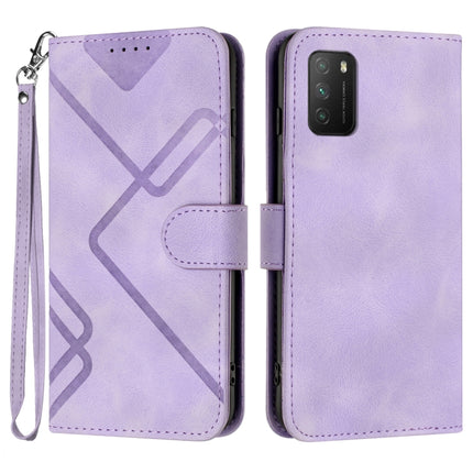 Line Pattern Skin Feel Leather Phone Case, For Xiaomi Poco M3/Redmi 9T, For Xiaomi Mi 11, For Xiaomi Redmi 9C/9C NFC/Poco C3, For Xiaomi Mi 10T Lite 5G