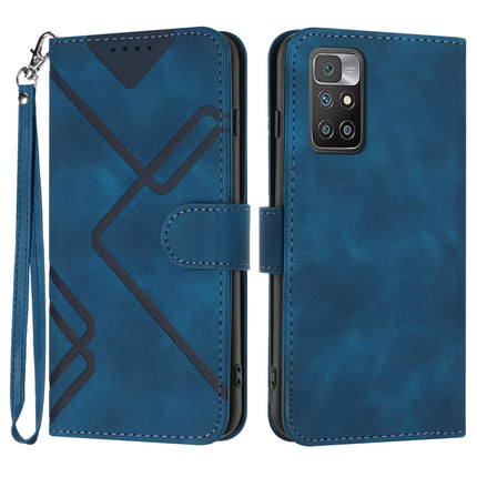 Line Pattern Skin Feel Leather Phone Case, For Xiaomi Redmi 10/10 2022/10 Prime, For Xiaomi Poco F3/11i/Redmi K40, For Xiaomi Redmi Note 11 4G Global, For Xiaomi 11T/11T Pro