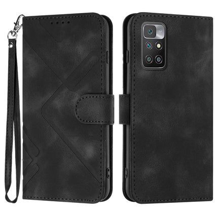 Line Pattern Skin Feel Leather Phone Case, For Xiaomi Redmi 10/10 2022/10 Prime, For Xiaomi Poco F3/11i/Redmi K40, For Xiaomi Redmi Note 11 4G Global, For Xiaomi 11T/11T Pro