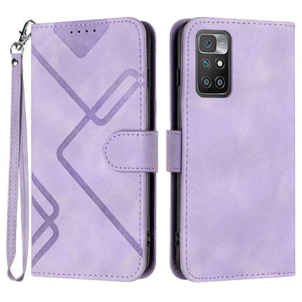Line Pattern Skin Feel Leather Phone Case, For Xiaomi Redmi 10/10 2022/10 Prime, For Xiaomi Poco F3/11i/Redmi K40, For Xiaomi Redmi Note 11 4G Global, For Xiaomi 11T/11T Pro