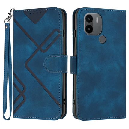 Line Pattern Skin Feel Leather Phone Case, For Xiaomi 13, For Xiaomi Redmi A1+, For Xiaomi Civi 2, For Xiaomi Redmi K50 Ultra/12T/12T Pro
