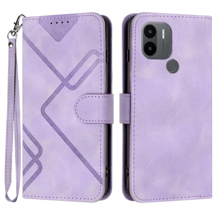 Line Pattern Skin Feel Leather Phone Case, For Xiaomi 13, For Xiaomi Redmi A1+, For Xiaomi Civi 2, For Xiaomi Redmi K50 Ultra/12T/12T Pro