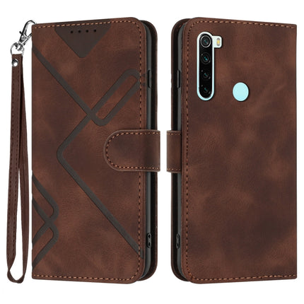 Line Pattern Skin Feel Leather Phone Case, For Xiaomi Mi 10T 5G/10T Pro 5G, For Xiaomi Redmi Note 9 Global/10X 4G, For Xiaomi Redmi Note 9 Pro, For Xiaomi Redmi Note 8T