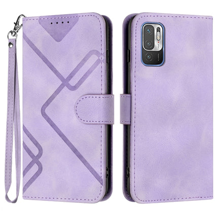 Line Pattern Skin Feel Leather Phone Case, For Xiaomi Redmi 9A/9AT/9i, For Xiaomi Redmi 9/9 Prime/Poco M2, For Xiaomi Mi 11 Lite 4G/5G, For Xiaomi Redmi Note 10 5G