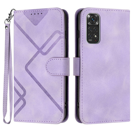 Line Pattern Skin Feel Leather Phone Case, For Xiaomi Redmi 10/10 2022/10 Prime, For Xiaomi Poco F3/11i/Redmi K40, For Xiaomi Redmi Note 11 4G Global, For Xiaomi 11T/11T Pro