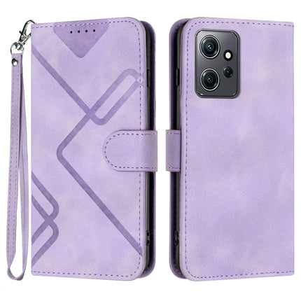 Line Pattern Skin Feel Leather Phone Case, For Xiaomi Redmi Note 12 4G Global, For Xiaomi Redmi Note 12 Pro+ 4G/5G Global, For Xiaomi Redmi Note 12 5G Global, For Xiaomi 13 Pro