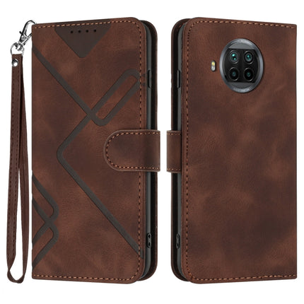 Line Pattern Skin Feel Leather Phone Case, For Xiaomi Poco M3/Redmi 9T, For Xiaomi Mi 11, For Xiaomi Redmi 9C/9C NFC/Poco C3, For Xiaomi Mi 10T Lite 5G