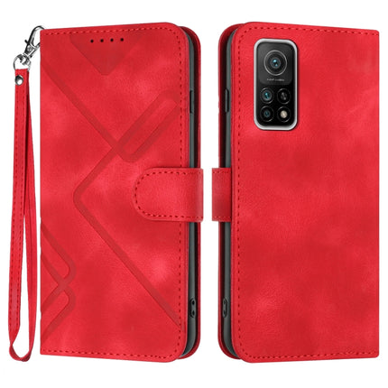 Line Pattern Skin Feel Leather Phone Case, For Xiaomi Mi 10T 5G/10T Pro 5G, For Xiaomi Redmi Note 9 Global/10X 4G, For Xiaomi Redmi Note 9 Pro, For Xiaomi Redmi Note 8T