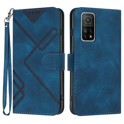 Line Pattern Skin Feel Leather Phone Case, For Xiaomi Mi 10T 5G/10T Pro 5G, For Xiaomi Redmi Note 9 Global/10X 4G, For Xiaomi Redmi Note 9 Pro, For Xiaomi Redmi Note 8T