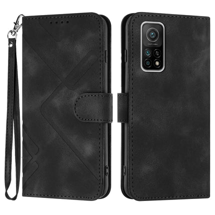Line Pattern Skin Feel Leather Phone Case, For Xiaomi Mi 10T 5G/10T Pro 5G, For Xiaomi Redmi Note 9 Global/10X 4G, For Xiaomi Redmi Note 9 Pro, For Xiaomi Redmi Note 8T