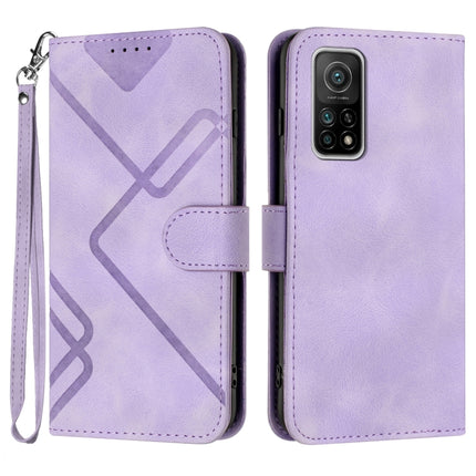Line Pattern Skin Feel Leather Phone Case, For Xiaomi Mi 10T 5G/10T Pro 5G, For Xiaomi Redmi Note 9 Global/10X 4G, For Xiaomi Redmi Note 9 Pro, For Xiaomi Redmi Note 8T