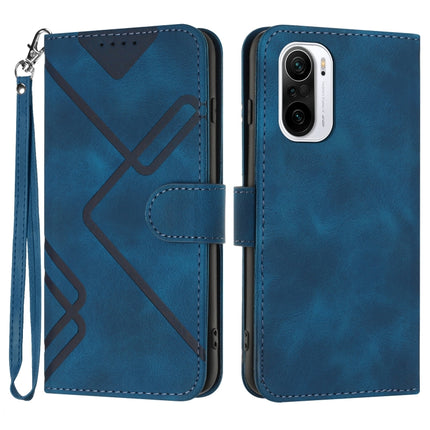 Line Pattern Skin Feel Leather Phone Case, For Xiaomi Redmi 10/10 2022/10 Prime, For Xiaomi Poco F3/11i/Redmi K40, For Xiaomi Redmi Note 11 4G Global, For Xiaomi 11T/11T Pro