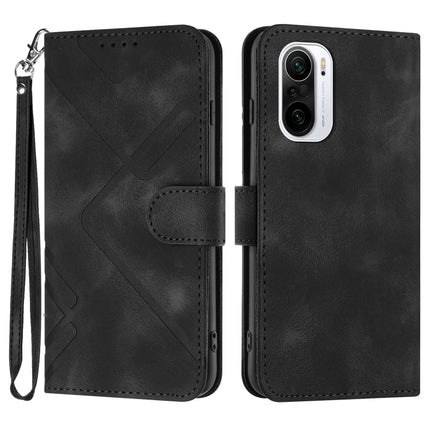 Line Pattern Skin Feel Leather Phone Case, For Xiaomi Redmi 10/10 2022/10 Prime, For Xiaomi Poco F3/11i/Redmi K40, For Xiaomi Redmi Note 11 4G Global, For Xiaomi 11T/11T Pro