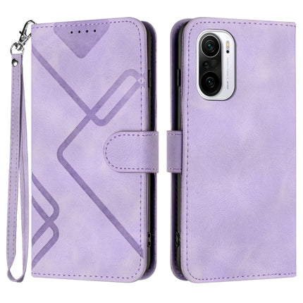 Line Pattern Skin Feel Leather Phone Case, For Xiaomi Redmi 10/10 2022/10 Prime, For Xiaomi Poco F3/11i/Redmi K40, For Xiaomi Redmi Note 11 4G Global, For Xiaomi 11T/11T Pro